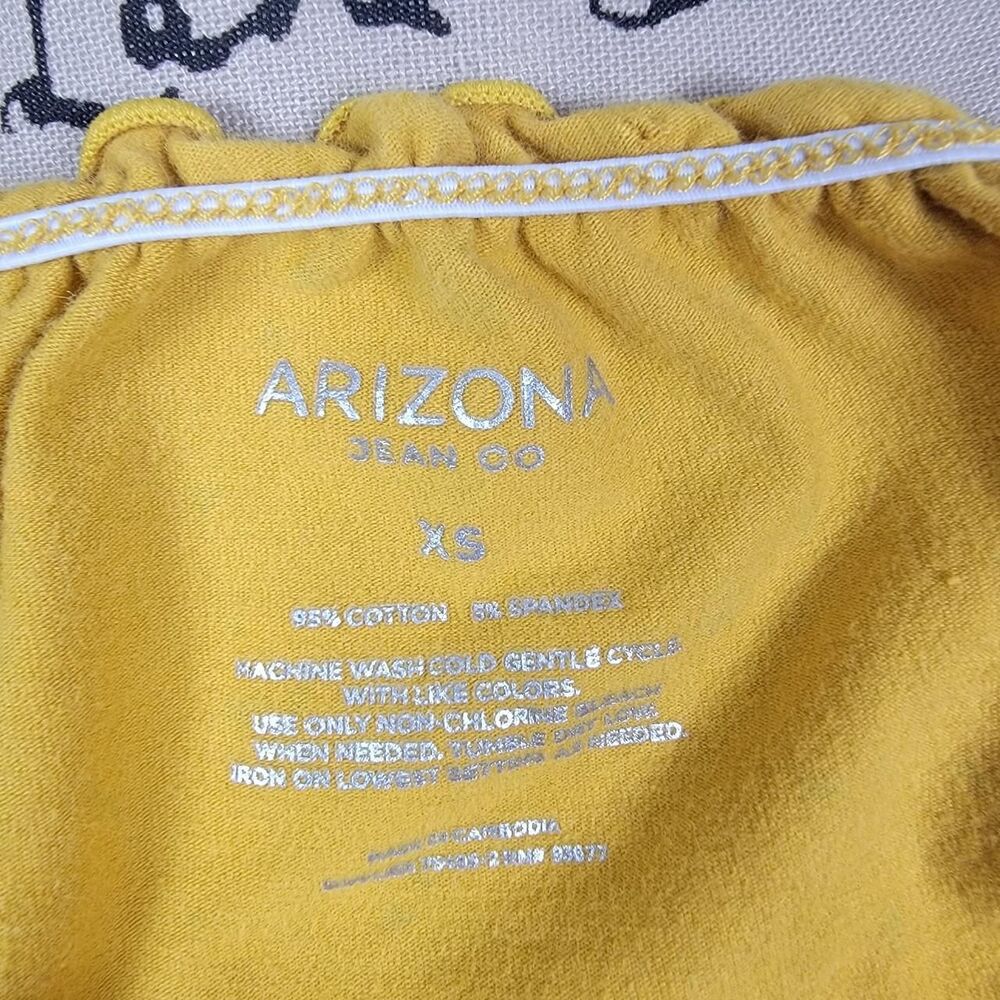 Arizona Women's White and Yellow Crop-top - Picture 5 of 5